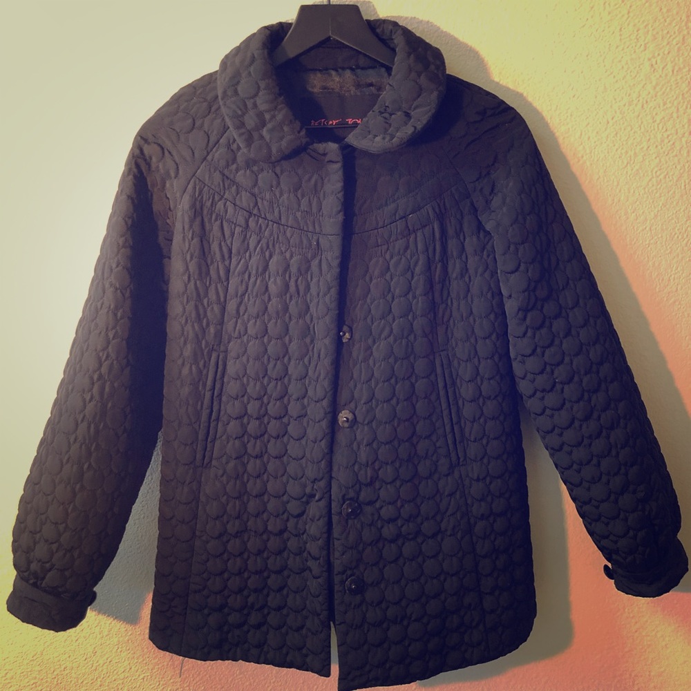 Betsey Johnson Women’s Black Coat Size XS